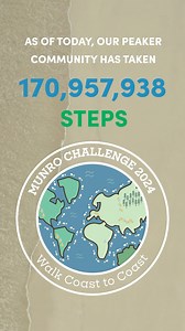 14K views · 64 reactions | We’re less than a week away from completing the #MunroStepChallenge and almost 200 MILLION steps have been taken  Keep adding your steps at the link in our bio ❤️ And don’t forget to grab your Munro shirt — 100% of the sales are donated to @bloodcancer_uk Let’s end this challenge strong #MyPeakChallenge #SamHeughan | My Peak Challenge | Facebook