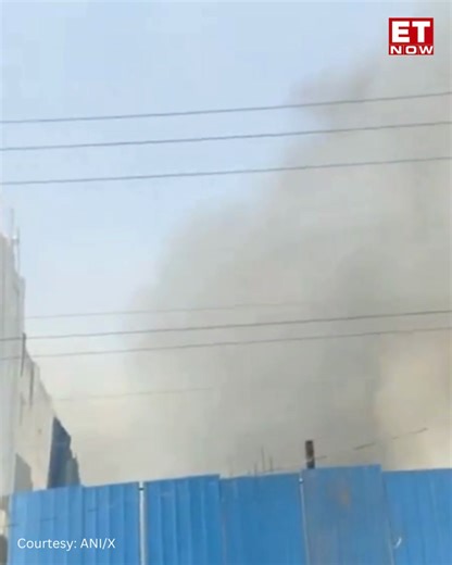 Watch | Fire breaks out in two companies at Sector-67 Noida, Uttar Pradesh. Fire tenders are on the scene. More details awaited. #noidanews #fire #ETNOW #TopNews | ET NOW