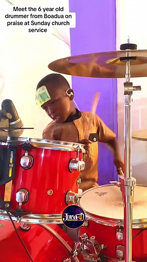 Young Drummer Shines in Sunday Church Service