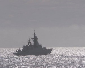 Royal Navy frigate HMS Sutherland is today escorting two Russian warships expected to sail through the English Channel tonight. http://www.royalnavy.mod.uk/news-and-latest-activity/news/2017/april/15/170415-sutherland-escorts-russian-warships | Royal Navy