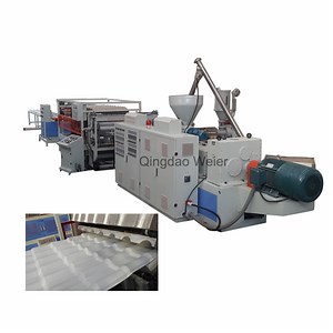 [Hot Item] Plastic UPVC PVC ASA Corrugated Composite Roof Tiles Making Machine