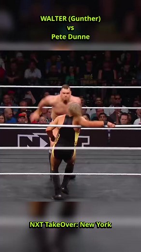 WALTER (Gunther) vs Pete Dunne NXT TakeOver: New York #wrestling #luchalibre #lutalivre #wwe #nxt