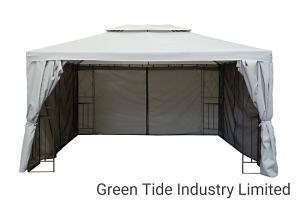 [Hot Item] Outdoor Furniture 3*4m Steel Gazebo Garden Tent with Mosquito Net