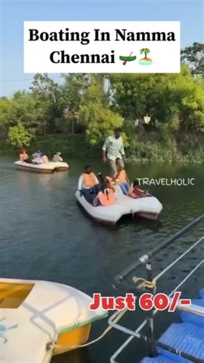 Chennai la 60rs Boating ah💥🤯🚤 📍Avadi Paruthipattu Lake Green Park Credits- @travelholic0196 Timing: 10:30 am to 5:30 pm Adult -60rs Children -30rs #chennai #boating #avadi #park #love #travel #food #trending #tamil #travelphotography #travelholic #likesforlike #fun #nature #naturelovers #tamilreels #indvsaus #biggboss | Whats Hot Chennai