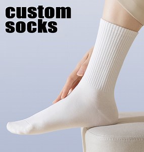 [Hot Item] Make to Order Wholesale Manufacturer Socks-Supplier Cheap Socks-Stocking Gym Cotton Crew Women Men Unisex Logo Brand Design Custom Socks