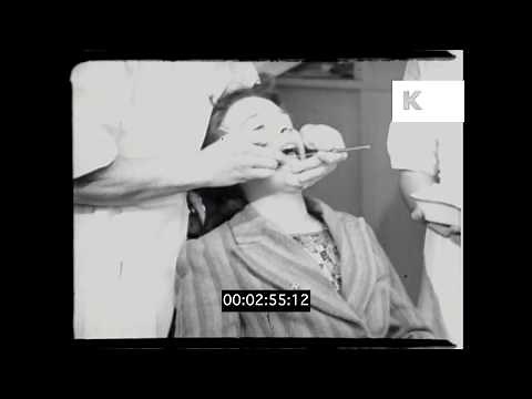 1930s, 1940s UK Dentists Check Up, HD from 16mm