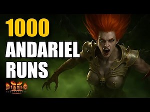 1000 Andariel Runs to Gear Up a New Character in D2R