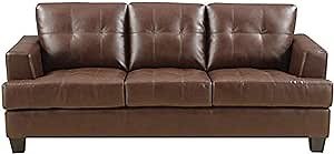 Coaster Home Furnishings Samuel Upholstered Sleeper Sofa Dark Brown