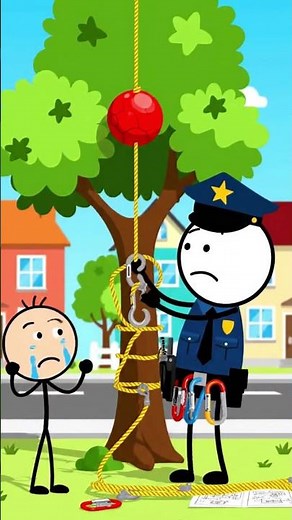 The Rescue of the Lost Balloon 🎈 [S-COP Police]