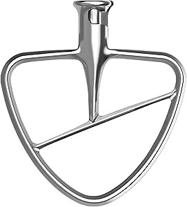 Stainless Steel Paddle Attachment for Kitchenaid Mixer, Replacement Kitchenaid Paddle Attachment, Fits Tilt-Head Stand Mixer Bowls for 4.5-5 Quart Bowls, For Kitchenaid Mixer Attachments