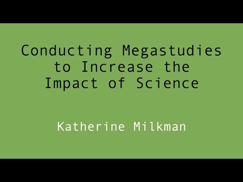 Conducting Megastudies to Increase the Impact of Applied Behavioral Science