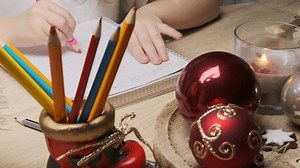 Child Writing Letter Santa Claus Writing Stock Footage Video (100% Royalty-free) 3592279627 | Shutterstock