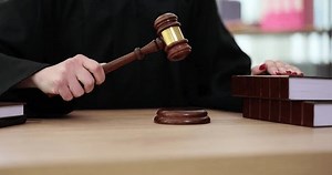 Judge Mantle Hits Gavel On Sound Stock Footage Video (100% Royalty-free) 1104281139 | Shutterstock