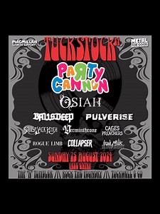 *NEW TIME WE’RE ON STAGE IS 6:40pm!* What better way to spend Bank ‘Oliday Sunday than at this epic show, getting some bad ass noise in your lugs, shaking your booty whilst raising money for a very worthy charity! Tuckstock is FREEE and we’re playing alongside these awesome-os at the Tap 'n' Tumbler: PaRtY-CaNnOn || Osiah || Ballsdeep Verminthrone || Souls of Jack Ketch || Cages For Preachers || Rogue Limb || Collapser || Bad Milk Blood Robot See ya there! | Pulverise