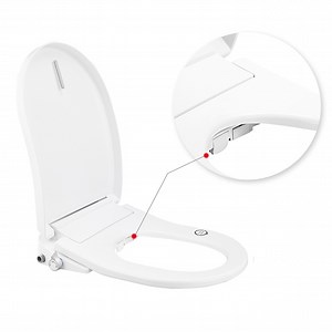 [Hot Item] Soft Close Electric Nozzle Self-Cleaning Smart Toilet Seat Bidet with Remote Control Shower Toilet