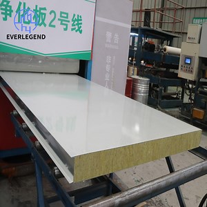 [Hot Item] Exterior Metal Siding 100mm Rock Wool Sandwich Panel Cladding Wall