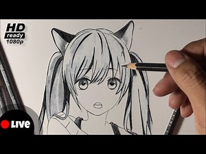 Como Dibujar una Chica ANIME a Lapiz #dibujo #dibujode #dibujante