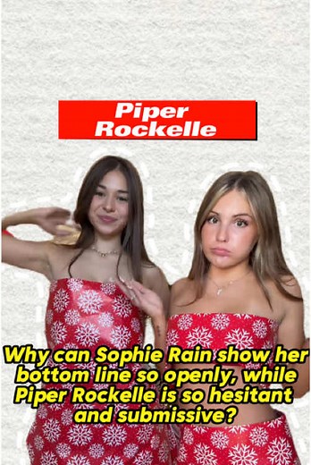 Why could Sophie Rain show off her hip gaps and bikini marks so freely at the swimsuit fashion show, while Piper Rockelle was so hesitant No one realizes how heartbreaking the true reason is!#us #celebrity #tiktok #piperrockelle #foryoupage #usa