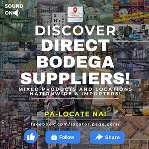 The much awaited ! Ang mas binusisi at sinala na mga direct bodega supplier manufacturer is here !! Be the first distributor and supplier or even make your own rebranding products in your area ! #LOCATOR here ! SAWA ka na bang maging RESELLER at gusto mong maging SUPPLIER ? Thousands of LEGIT Page, Emails, Websites, Contact numbers and Address of Direct Bodega Suppliers pwede ko ibigay ! 101% LEGIT What are you waiting for ? Palocate na 😊 #Factory Price #Branded Overrun Warehouse #Taytay Wholes