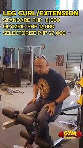 4.9K views · 77 reactions | LEG CURL/EXTENSION Standard Php 11,000 Olympic Php 12,000 Selectorize Php 27,000 | Gym Depot | Facebook