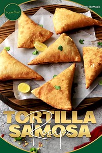 Want a quick and easy snack? Try out this Tortilla Samosa with delicious veggie filling and treat your taste buds. Give this delicious Tortilla Samosa Recipe a try today and do not forget to share your feedback with us. #snackrecipes #superchef #samosa | SuperChef