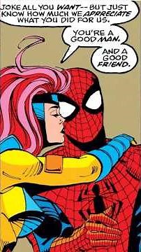 JEAN GREY KISSES SPIDERMAN #spiderman #marvelcomics #xmen