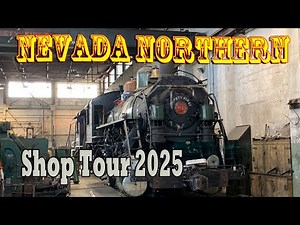 Take a tour of the Nevada Northern Shops, fall of 2025. Steam locomotives first generation diesels.