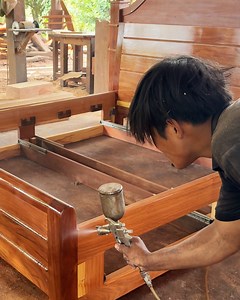 41K views · 499 reactions | SOME WOOD WORKING TECHNIQUES / FINISHING AND REINSTALLING A WOOD BED ( III ) | WOODY KK DAILY | Facebook