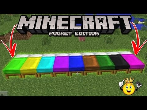 ⭐️Como colocar Camas Coloridas Minecraft PE