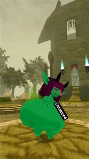 A Green Imp With A Big Booty Letting It Rip (P2) While Doing The /Taunt Emote (Atlyss)