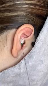 ASMR Ear Cleaning | Earrings Hole Flossing Sound 👂✅..ASMR earcleaning earwax asmrsounds | CTH TV1