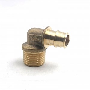 [Hot Item] Lead Free Forging Brass 90 Degree Pex Elbow Pipe Fitting