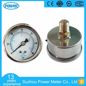 [Hot Item] 40mm Stainless Steel Case Back Connection Pressure Gauge