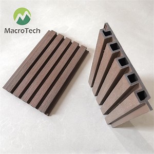 [Hot Item] 5 Holes Slat Fluted Design Easy Installation UV WPC Wall Cladding