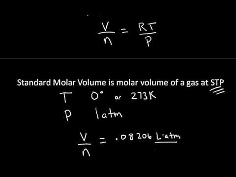 Standard Molar Volume