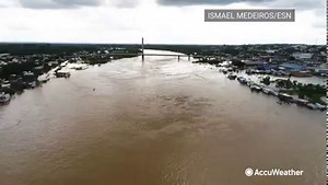 3.4K views · 54 reactions | Communities in the Brazilian state of Acre were flooded after heavy rain soaked the region yesterday, causing rivers and streams to overflow their banks. https://bit.ly/3aWG1hB | AccuWeather | Facebook