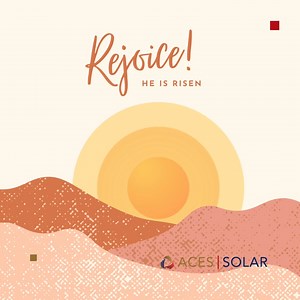 Rejoicing in the triumphal entry of Jesus into Jerusalem on this Easter Sunday. Let us welcome Him into our hearts with joy and gratitude. | ACES SOLAR