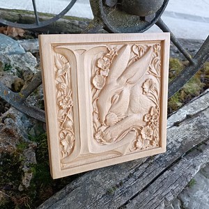 Personalized Wood Carving Letters and Animals - Etsy Canada