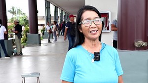 Edilberta De Veras of Camaligan, Camarines Sur, recipient of Palay seeds and Fertilizer Discount Voucher during the distribution of P79.9M worth of agri-inputs and machineries conducted by the DA Bicol in collaboration with the PLGU of Camarines Sur at Capitol Compound, Cadlan, Pili, Cam. Sur on December 18, 2023. | Department of Agriculture-Bicol