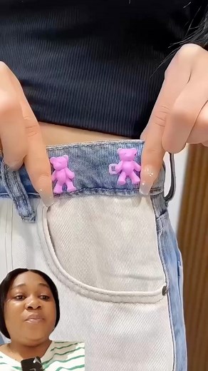 This cute bear button pins for jeans | Selebrities update