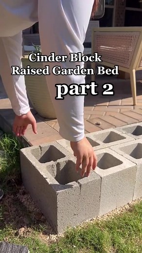 10K views · 71 reactions | Cinder Block Garden Bed-PART 2 #diyoutdoorproject #gardenbedsoftiktok #diygardenbed #raisedgardenbed #cinderblockgarden | Garden Design Ideas | Facebook