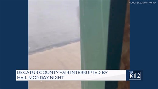 Decatur County Fair interrupted by hail Monday night 🎥: Elizabeth Kemp | The 812