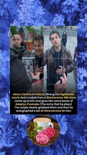 Henry Cavill is in Poland, filming the Highlander movie And a nutjob from a Warhammer 40k st