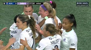 Pick your spot, Kirsten Davis! 🎯 A quality finish gives visiting Racing Louisville FC the lead! | National Women's Soccer League