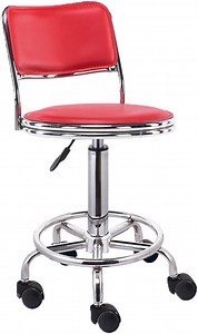 [Hot Item] Bar Stool Swivel Lift Pulley Stool Anti-Static Backrest Chair Beauty Salon Stools