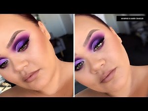 PURPLE CUT CREASE X MORPHE JAMES CHARLES PALETTE | MAKEUP TUTORIAL