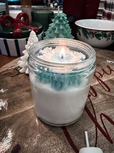 Bleu Snowfall Candle - Etsy