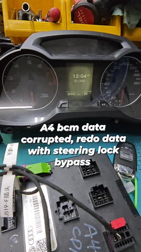 BCM data corrupted, bypass steering lock. Contact 018-276 3326 #audisteeringlock | SK Immo