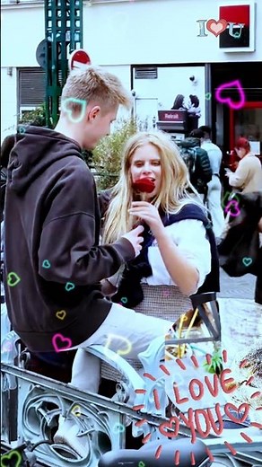 roses and romantic couples - surprising someone you love #rose #couple #truelove #shorts