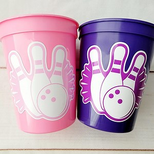 BOWLING PARTY CUPS - Bowling Birthday Cups Bowling Cups First Birthday Bowling Party Decorations Bowling Bowling Cups Bowling Party Favors - Etsy